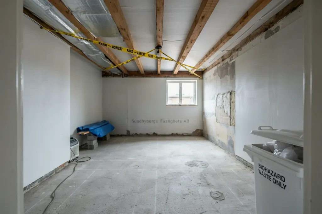 asbestsanering i k llare inf r renovering i sundbyberg stockholm